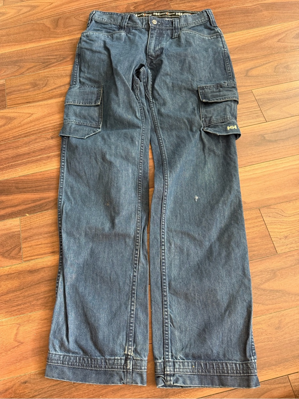 Helly Hansen Workwear Denim Cargo Pants Blue W32 L34